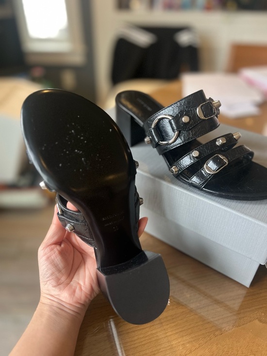 BNIB Balenciaga City Sandal Arena Lambskin, Sz 38 - Picture 7 of 9